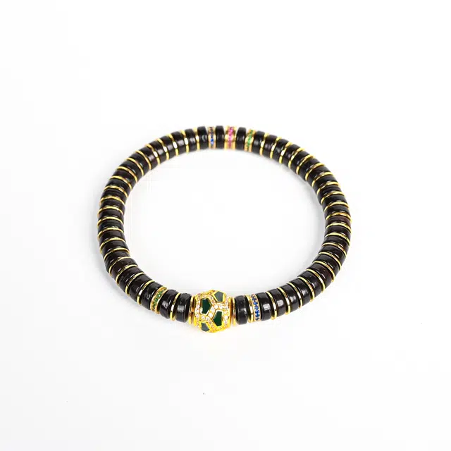 天纵 招财纳福富甲天下富贵吉祥诸事顺利好运黑金转运文玩 椰蒂 手串 男女同款情侣款