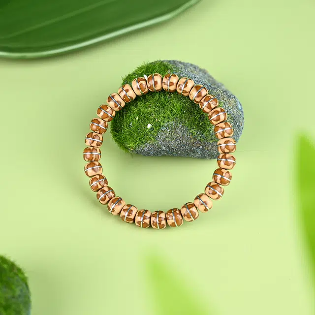 天纵 好运多金招财一线天精工花皮老型珠文玩佛珠 紫金鼠 手串 男女同款情侣款