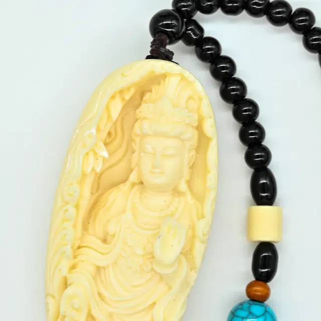 天纵 纳福平安国潮 精雕月牙观音国风 象牙果 菩提手把件 男女同款情侣款