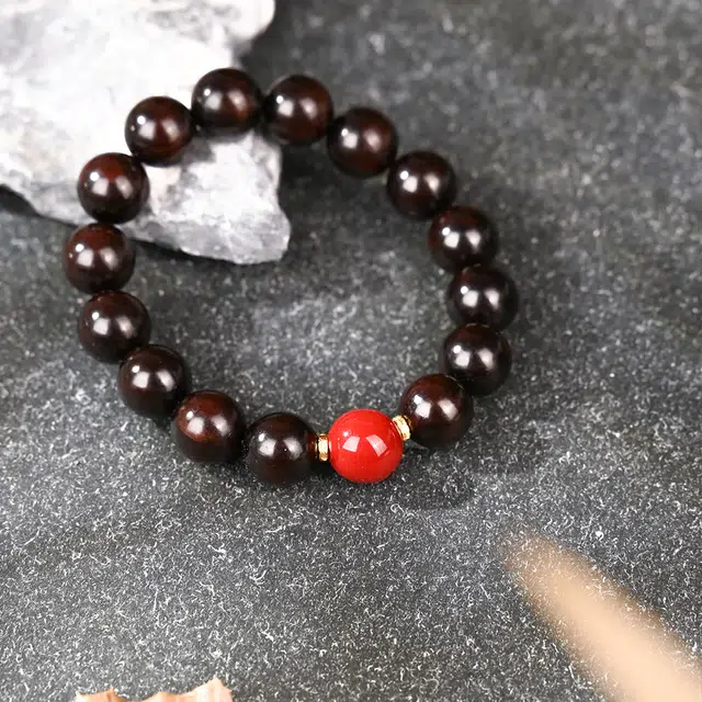 天纵 高级设计感水逆退散暴富开运转运珠上岸事业诸事顺遂好运文玩 紫檀属 手串 男女同款情侣款