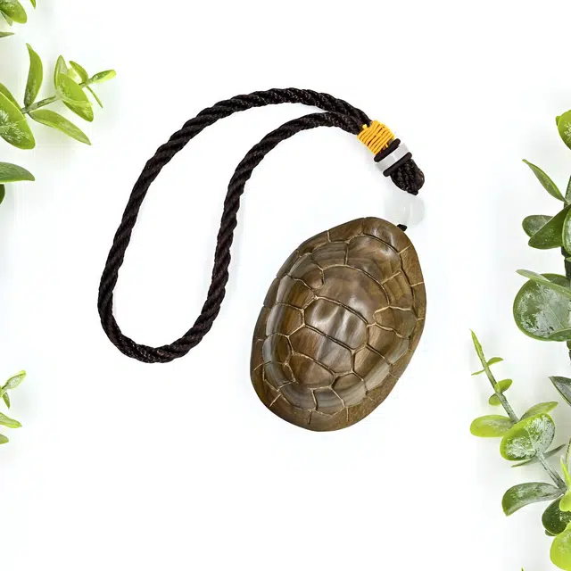 天纵 本命年招财转运国潮文玩吉祥物 原木雕刻富甲天下小乌龟新中式复古手工艺品 阴沉木 把件 男女同款情侣款