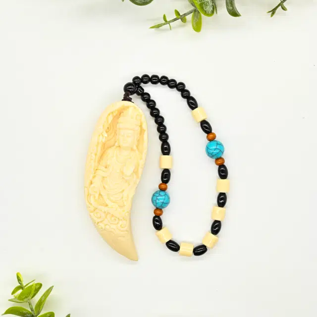 天纵 纳福平安国潮 精雕月牙观音国风 象牙果 菩提手把件 男女同款情侣款
