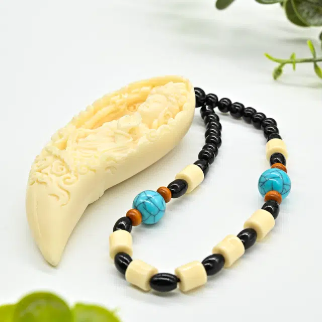 天纵 纳福平安国潮 精雕月牙观音国风 象牙果 菩提手把件 男女同款情侣款