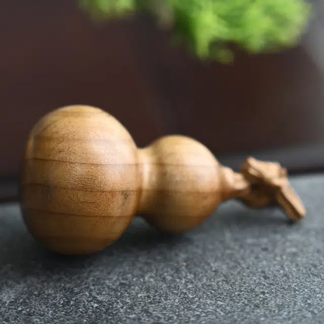 天纵 龙头葫芦福禄实木木雕 本命年转运招财纳福把玩 金丝楠 木作摆件 男女同款情侣款 楠木
