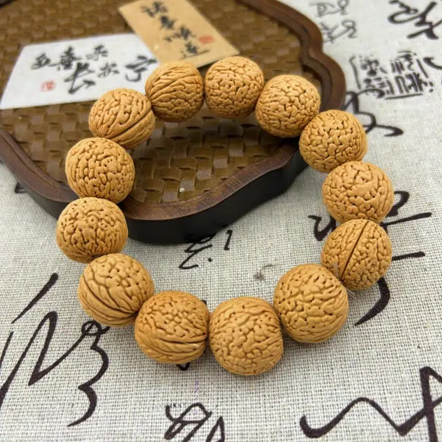 天纵 密纹国风高级感小众 其他 核桃类手串 男女同款情侣款