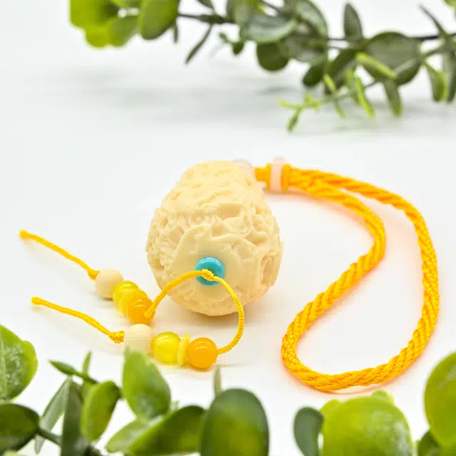 天纵 本命年招财转运国潮挂饰品 精雕祥云雕龙葫芦吊坠国风平安 象牙果 菩提手把件 男女同款情侣款