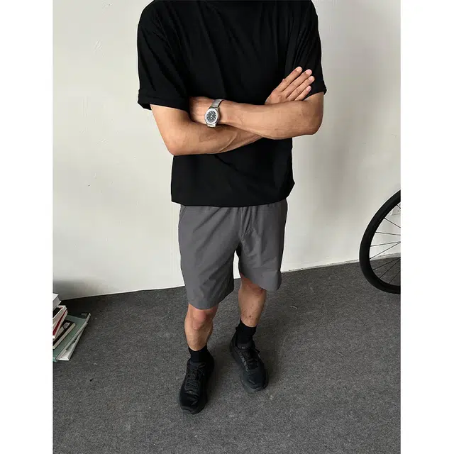 佑麟 美式解构侧拉链速干短裤男夏季轻薄透气冰感运动裤户外防水裤五分裤 男女同款