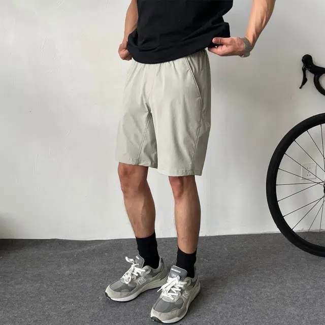 佑麟 美式解构侧拉链速干短裤男夏季轻薄透气冰感运动裤户外防水裤五分裤 男女同款