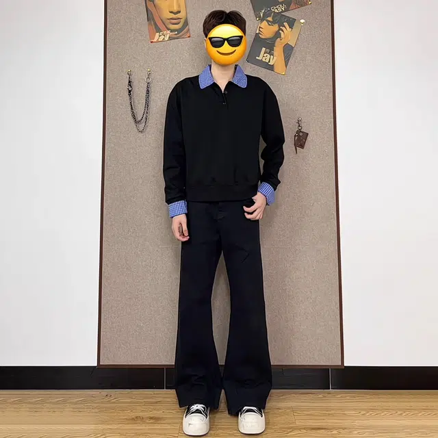 佑麟 秋春高个子提档弯刀微喇裤子显瘦显腿长直筒裤弹力牛仔裤 男女同款