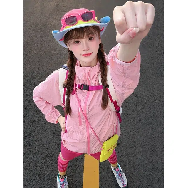 佑麟 多巴胺轻薄速干户外骑行服防晒服 男女同款