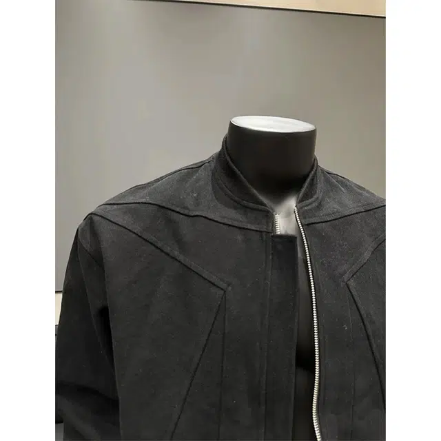 佑麟 秋季重磅倒三角正肩棒球服高级感外套红内拼接水洗帆布夹克 男女同款