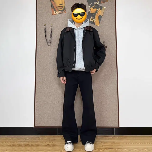 佑麟 秋春高个子提档弯刀微喇裤子显瘦显腿长直筒裤弹力牛仔裤 男女同款