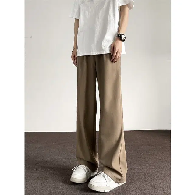 佑麟 直筒西裤垂坠感高级感夏季休闲裤子高腰加长款高个子西装裤 男女同款