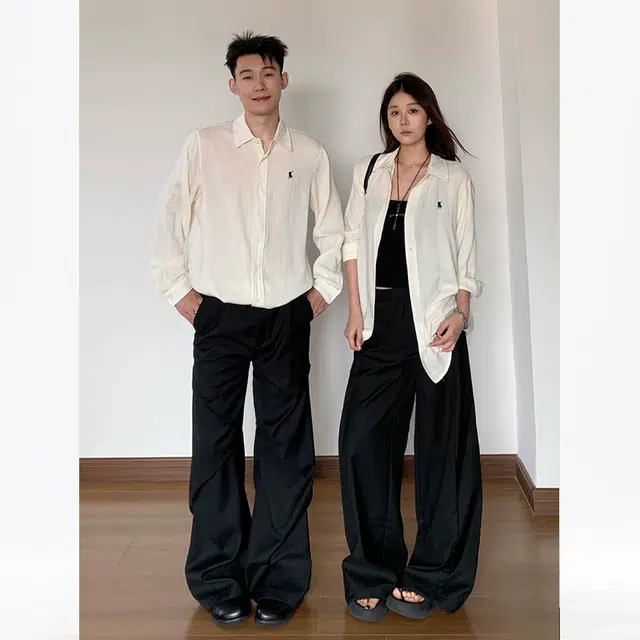 佑麟 刺绣夏轻薄透气老钱风防晒外套长袖衬衫 男女同款