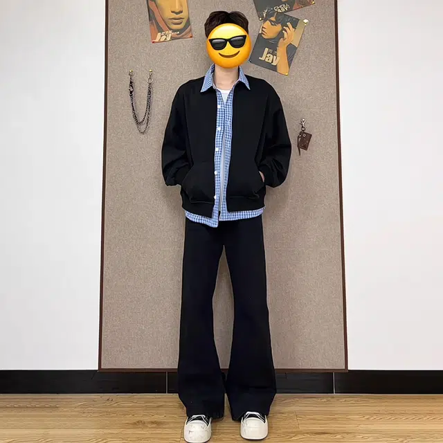 佑麟 秋春高个子提档弯刀微喇裤子显瘦显腿长直筒裤弹力牛仔裤 男女同款