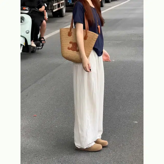 佑麟 高端纯亚麻裤男夏季薄款棉麻裤子男士苎麻布料宽松直筒长裤休闲裤 男女同款