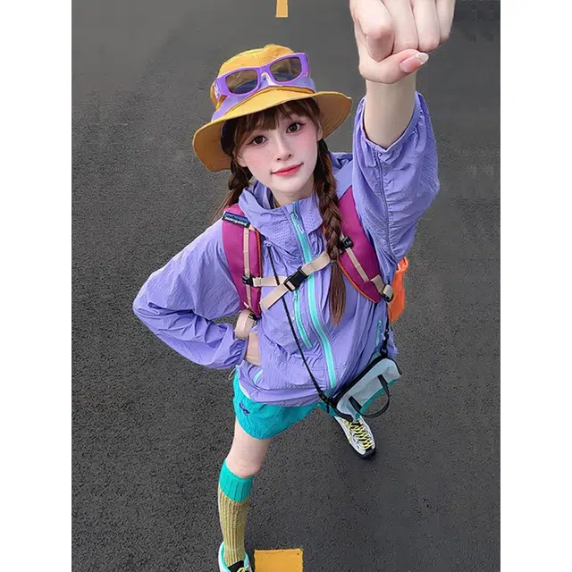 佑麟 多巴胺轻薄速干户外骑行服防晒服 男女同款