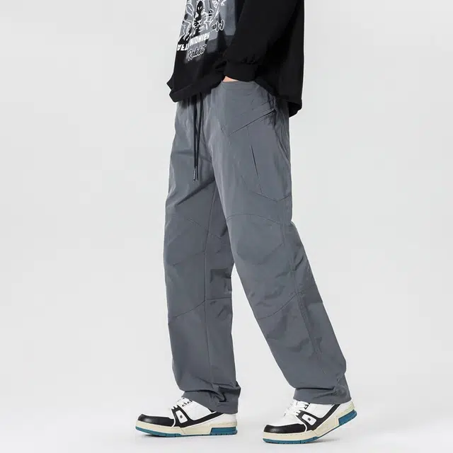 佑麟 美式工装裤户外登山软壳裤子防风防水直筒徒步机能休闲裤长裤 男女同款