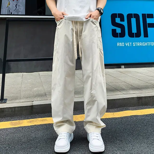 佑麟 弯刀裤薄款潮牌速干伞兵工装裤高级感痞帅长裤休闲裤 男女同款