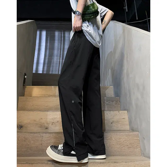 佑麟 户外轻量化冰丝速干裤子夏轻薄美式软壳直筒运动裤休闲裤 男女同款