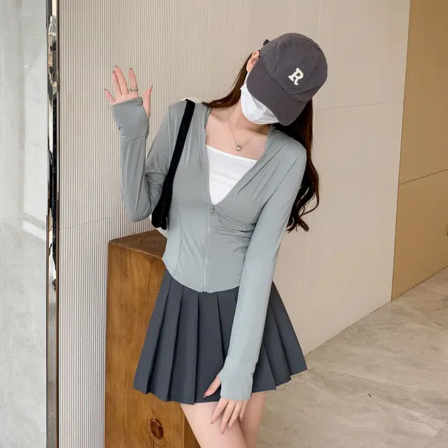 木清清 防晒衣冰丝透气防紫外线修身外套登山服 女款