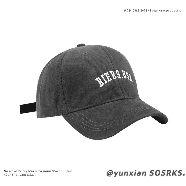 小猪班纳 时尚百搭 棉 鸭舌帽 男女同款情侣款