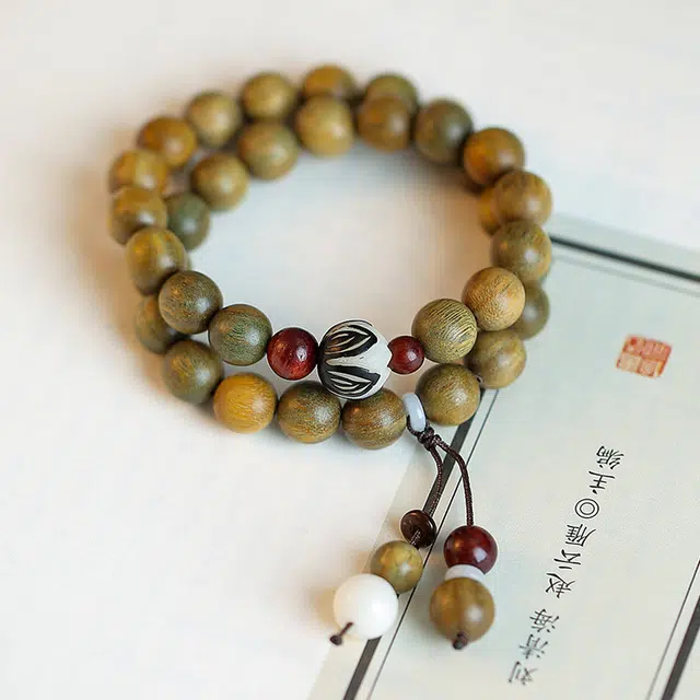 魏天选 绿檀 菩提子/菩提籽 手串 男女同款情侣款