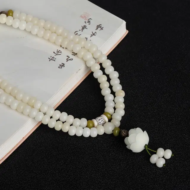 魏天选 开口莲花 白玉菩提 手串 男女同款情侣款