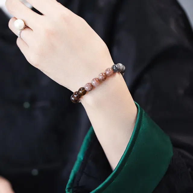 玺璎 复古国潮多宝福禄寿#好运天然 草莓晶 手链 女款