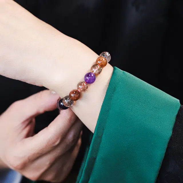 玺璎 新中式复古#好运天然 黑发晶 手串 女款