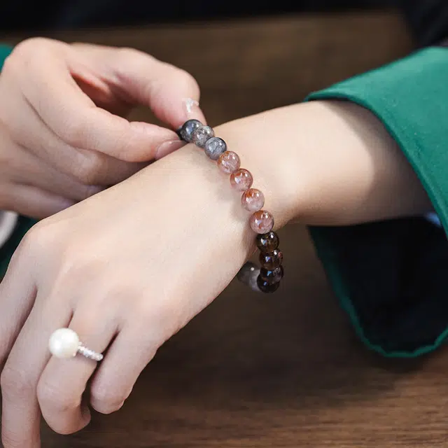 玺璎 复古国潮多宝福禄寿#好运天然 草莓晶 手链 女款
