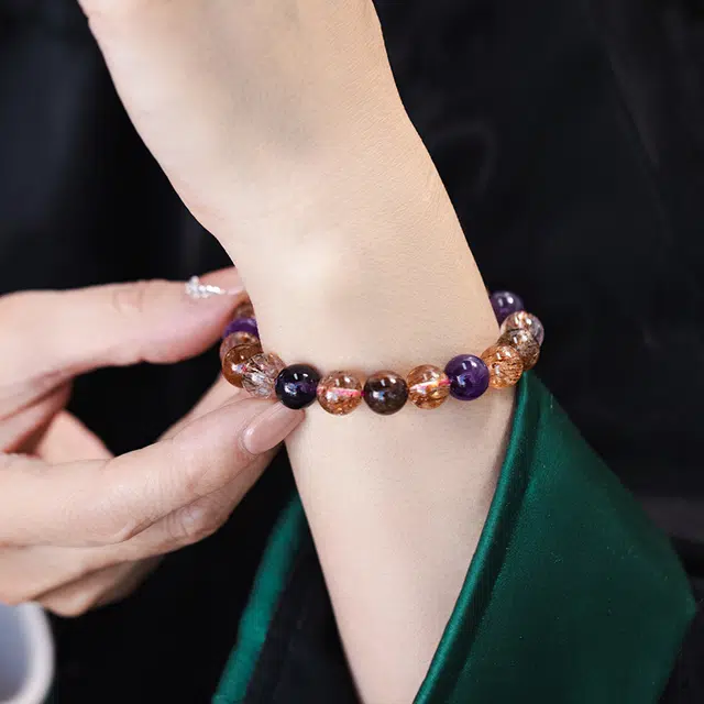 玺璎 新中式复古#好运天然 黑发晶 手串 女款