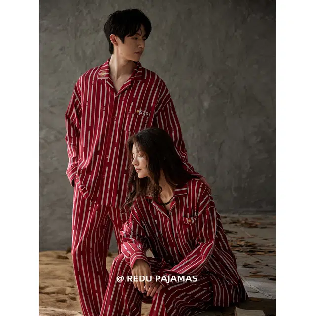 俏薇妮 简约时尚高级感家居服休闲舒适可外穿睡衣套装 女款 红色