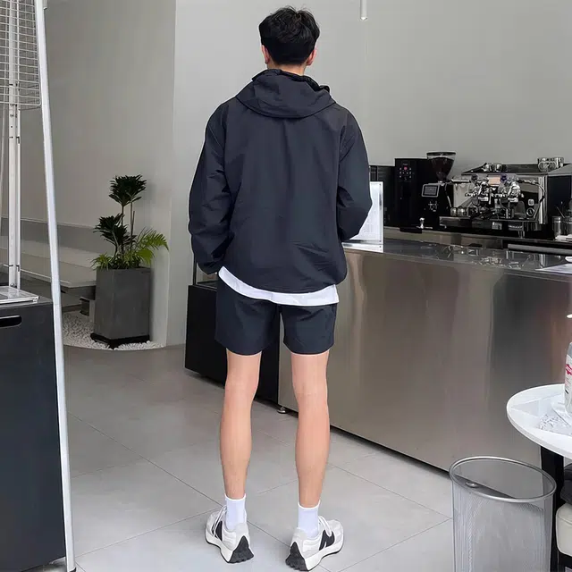 我是大卫 薄款半拉链休闲防晒连帽夹克外套 男女同款
