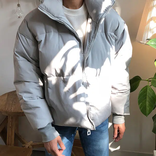 我是大卫 立领保暖加厚防寒宽松面包棉服 男女同款