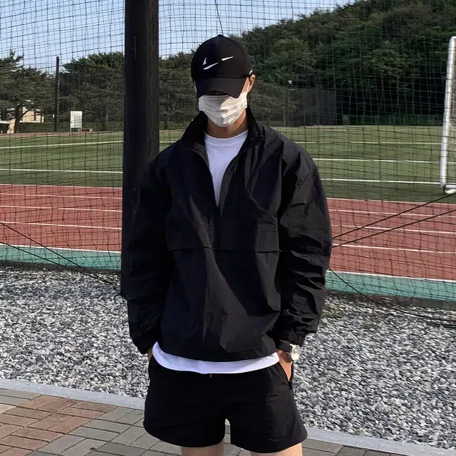 我是大卫 薄款纯色休闲百搭防晒半拉链夹克外套 男女同款