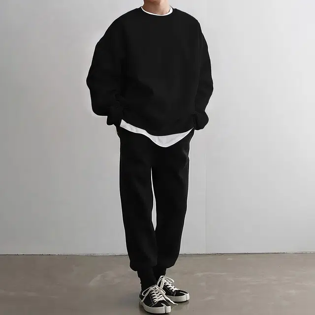 我是大卫 复古宽松圆领韩版潮流百搭休闲套头卫衣 男女同款