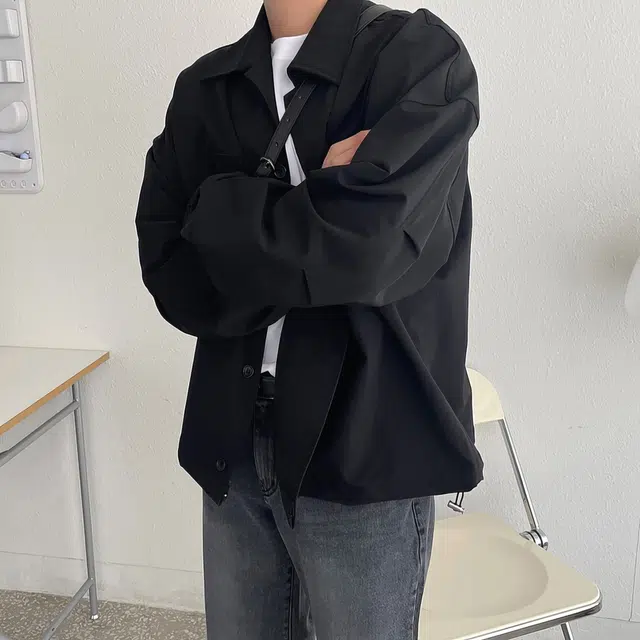 我是大卫 山系户外多口袋单排扣休闲工装通勤夹克外套 男女同款