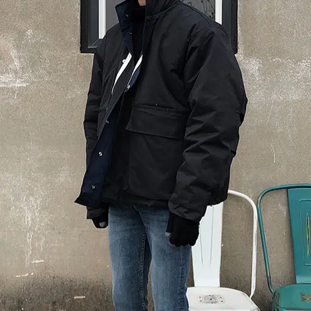 我是大卫 立领工装港风保暖夹克外套棉服 男女同款