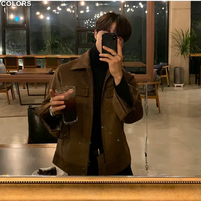 我是大卫 毛呢复古港风保暖加厚休闲夹克 男女同款