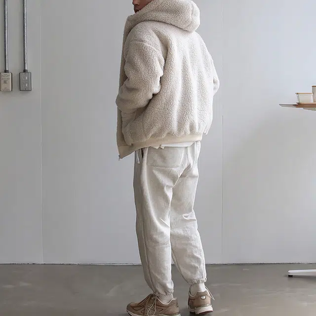 我是大卫 纯色短款羊羔绒拼色加厚保暖韩版休闲棉服 男女同款
