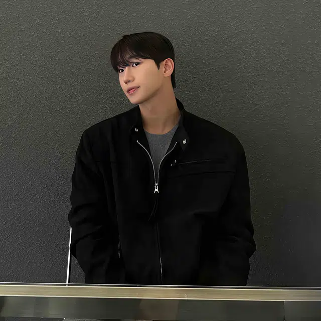 我是大卫 美式复古短款机车服双拉链立领夹克外套 男女同款