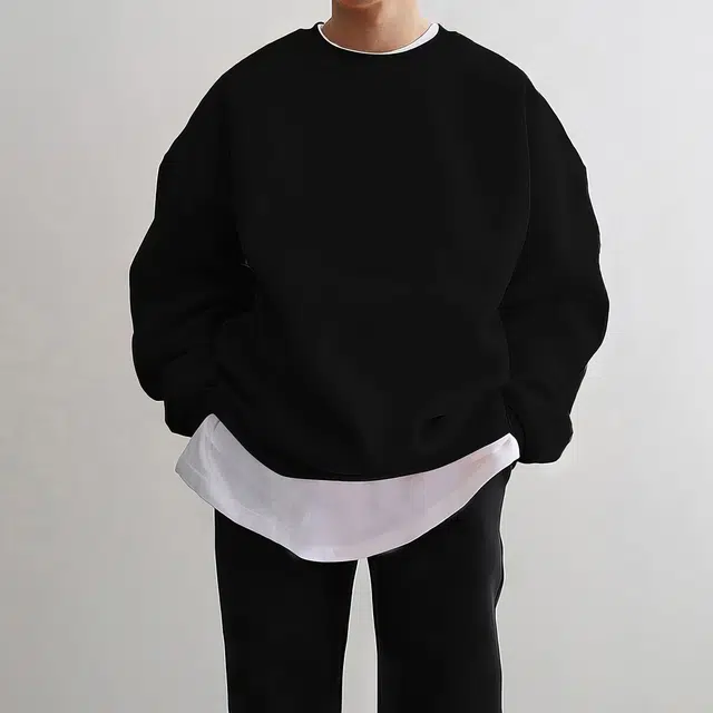 我是大卫 复古宽松圆领韩版潮流百搭休闲套头卫衣 男女同款