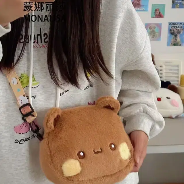 雅阁 超可爱腮红熊猫 毛绒包包 萌趣 玩偶周边
