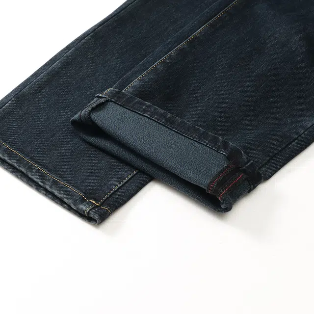 爱登堡 水洗磨白修身通勤百搭轻奢休闲抗皱耐穿亲肤易打理保暖微弹力牛仔裤 男款