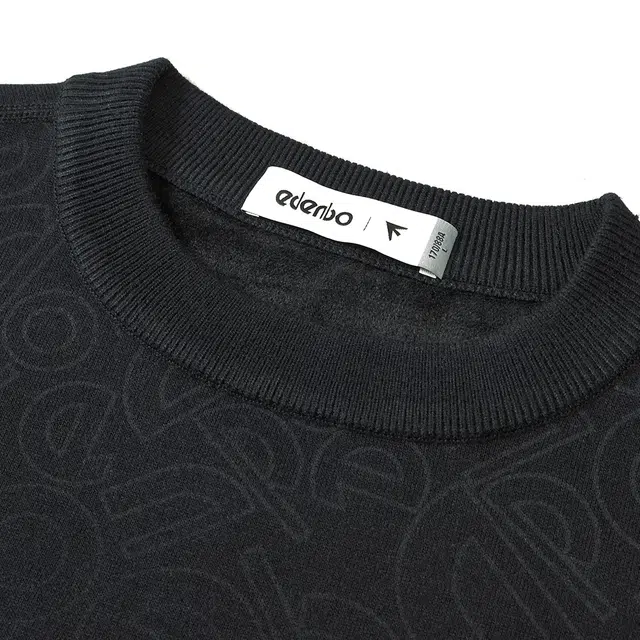爱登堡 绵羊毛桑蚕丝混纺渐变字母暗纹舒适耐穿不变形百搭保暖通勤圆领套头针织衫 男款