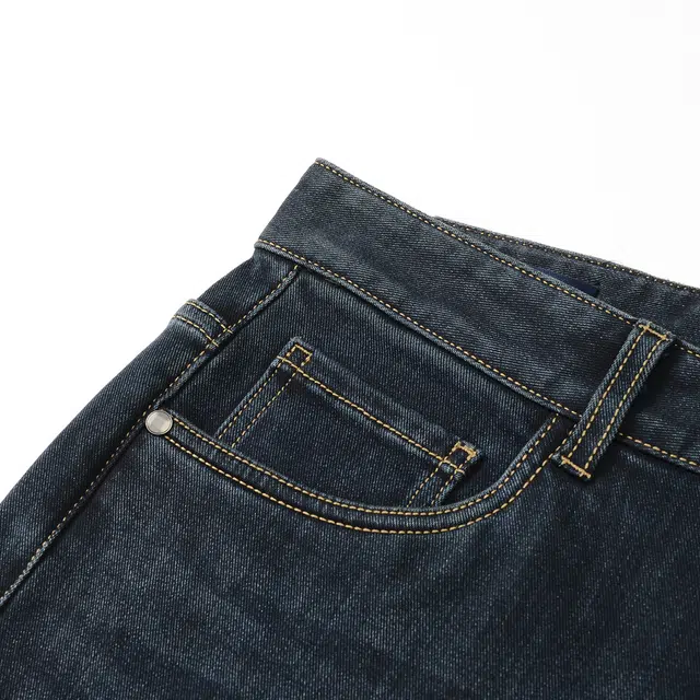 爱登堡 水洗磨白修身通勤百搭轻奢休闲抗皱耐穿亲肤易打理保暖微弹力牛仔裤 男款