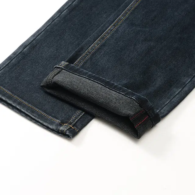 爱登堡 直筒修身小脚水洗磨白复古简约休闲百搭通勤耐磨亲肤舒适微弹易打理牛仔裤 男款