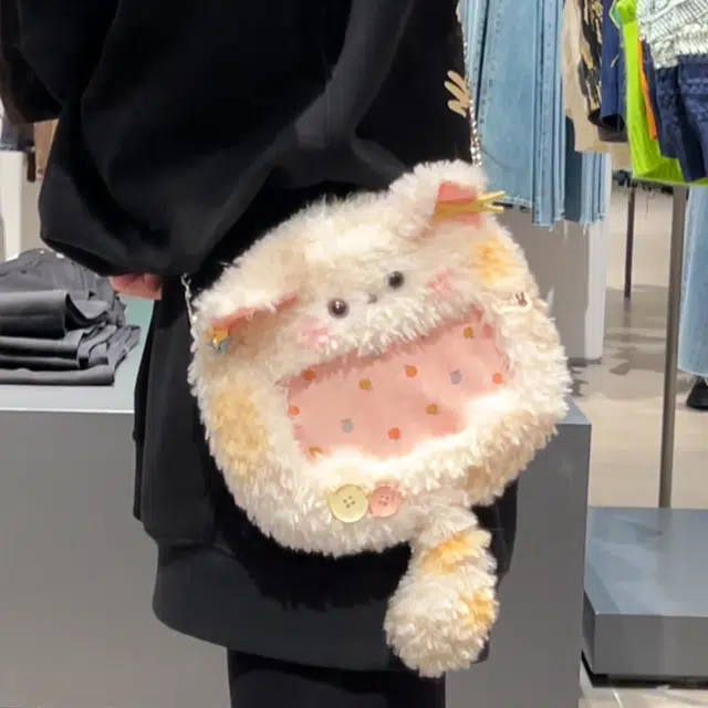 壹号梦工厂 古力古力 三花赛博小猫痛包 日常可爱百搭斜挎包 玩偶周边