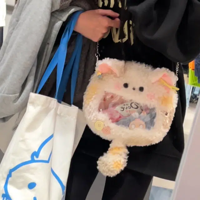 壹号梦工厂 古力古力 三花赛博小猫痛包 日常可爱百搭斜挎包 玩偶周边